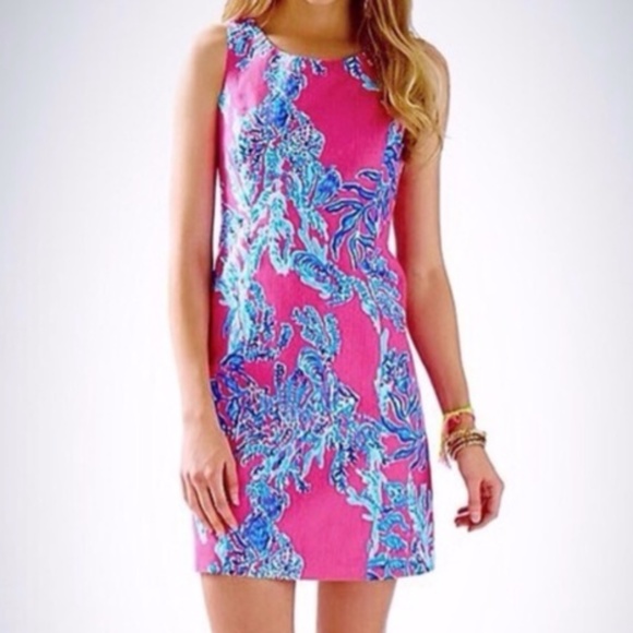 Lilly Pulitzer Dresses & Skirts - Lilly Pulitzer Pink Coral Cathy Shift Dress - 4